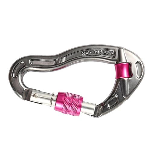 Verriegelbarer Kletterkarabiner, robust, Kletterkarabiner-Clips | Robuste Kletterkarabiner | Verriegelbare Kletterkarabiner zum Klettern und Abseilen von Generisch