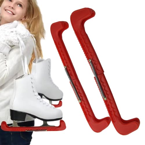 Verstellbare Skate-Guards, Eislauf-Skate-Guards - Eislauf-Hockey-Schlittschuhabdeckungen, verstellbarer Schlittschuhschutz,Walking Skate Protector, elastisches Frostschutzmittel, Schlittschuhzubehör f von Generisch