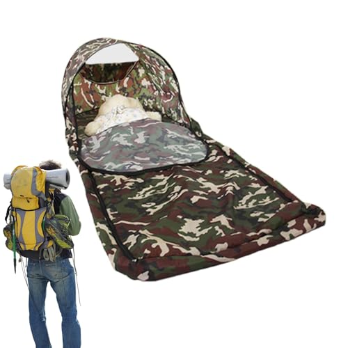 Wanderschlafsack, Netzschlafsack, Schlafsäcke für Erwachsene, Herren, Schlafsack für Camping, Rucksackreisen, wasserdicht und leicht von Generisch