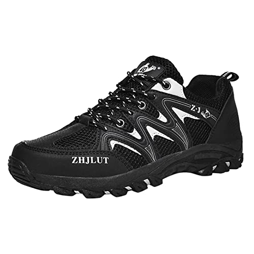 Wanderschuhe Damen Wasserdicht Atmungsaktiv Outdoor Schuhe Rutschfeste Bergschuhe Camping Walking Hiking Sneaker Wanderschuhe Wasserdicht Leicht Trekkingschuhe Shoes Trekking-Schuhe Outdoorschuhe von Generisch