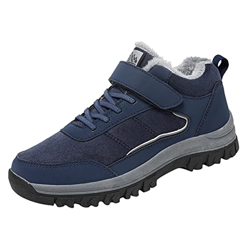 Wanderschuhe Herren Sportlich Outdoor Schuhe Bequem rutschfeste Trekkingschuhe Mit Fußgewölbeunterstützung Winterstiefel Winter Turnschuhe Warm Gefüttert Laufschuhe Leicht Sportschuhe von Generisch