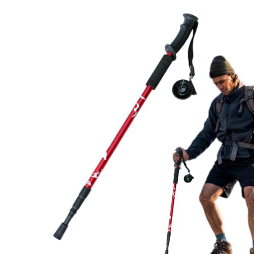 Wanderstock, Trekkingstock | Einziehbarer Reisestock - Anti Shock Stick, Trekkingausrüstung, tragbare Mobilitätshilfe für Damen und Herren, Wandern, Camping, Klettern von Generisch