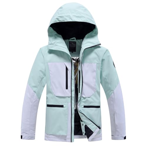 Warehouse Deal Retourenware, Skijacke Herren Winter Softshelljacke Winddicht Atmungsaktiv Fleecejacke Outdoorjacke Verdickt Snowboardjacke Gefüttert Winterjacke Mit Kapuze Funktionsjacke von Generisch