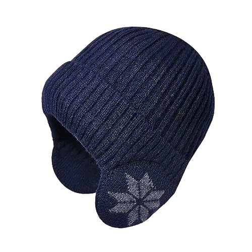 Warehouse Deal Retourenware, Wintermütze Herren Wollmütze Atmungsaktiv Beanie Mütze Laufmütze Warm Strickmützen Flex Fahrradmütze Thermo Sport Bequem Wandermütze Laufzubehör von Generisch