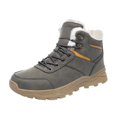 Warm Gefütterte Winterschuhe Herren Damen Wasserdicht Wanderschuhe Schneestiefel Winter Trekking Winterboots Unisex rutschfest Outdoor Mode Atmungsaktive Outdoor Wanderschuhe von Generisch