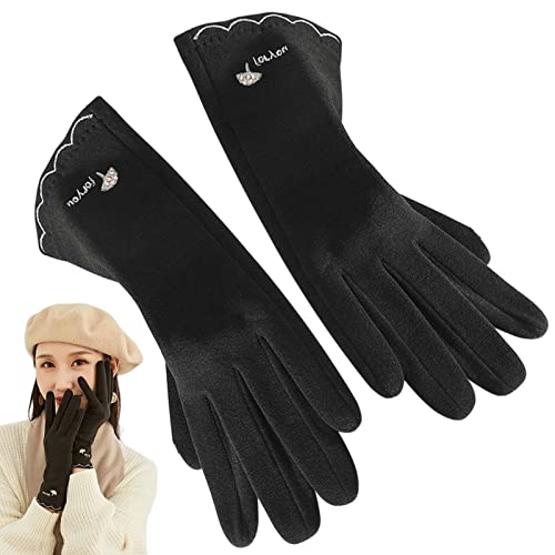 Warme Handschuhe für Damen Touchscreen | Touchscreens Bequemer gefütterter Anti-Rutsch-Handschuh - Winterhandschuhe Touchscreens Thermal zum Laufen Radfahren Fahren Wandern Warme Geschenke für Männer von Generisch