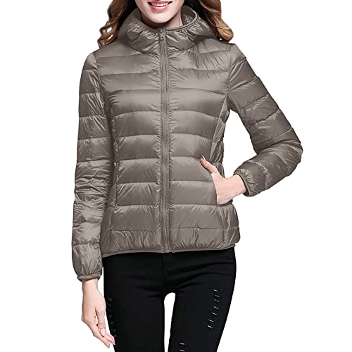 Warme Winterjacke Damen, Winterjacke Damen Daunenmantel Wasserdicht mit Kapuze Outdoorjacke Winter Coat Down Coat Wanderjacke Übergangsjacke Schwarz Skijacke Warm Damen von Generisch