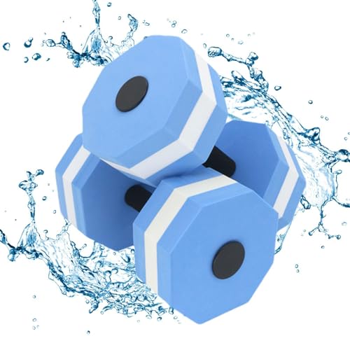 Wasseraerobic-Gewichte, Poolgewichte | 1 Paar Kurzhantel-Set aus hochdichtem EVA-Schaum für Wasserübungen | Aqua-Fitness-Langhanteln Übungshandstangen für Wassergewicht, Wasseraerobic von Generisch