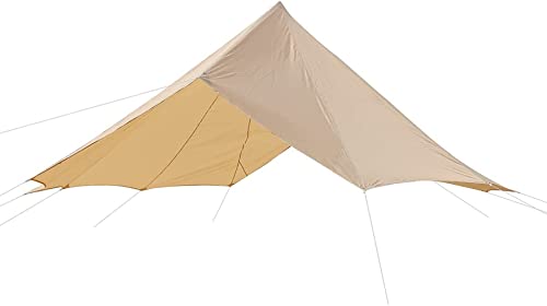 Wasserdichte Oxford Top Tarp Sonnenblende für Camping Glockenzelt Beige 6 m Baumwoll-Leinen-Zelt von Generisch