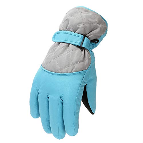 Wasserdichte Skihandschuhe, Thermo-Winterhandschuhe für Jungen, Kinder, Outdoor-Fäustlinge, Winter, Skifahren, Mädchen, Schneesporthandschuhe, Handschuhe Fäustlinge von Generisch