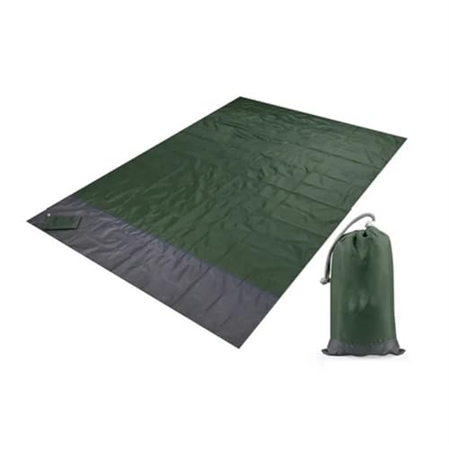 Wasserdichte Stranddecke, tragbare Picknick-Matratze, Outdoor, Camping, Picknick, Reisematte, Sand-Strandmatte (schwarz, 140 x 200 cm) von Generisch