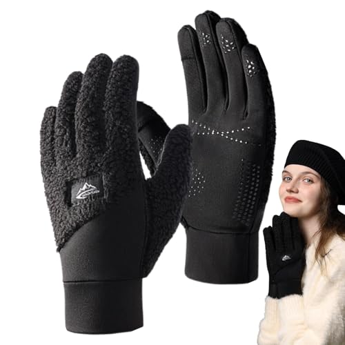 Wasserdichte Winterhandschuhe Damen,Touchscreen-Winterhandschuhe Damen,Thermo-warme Handschuhe für kaltes Wetter | Liner Warm gepolsterte Ski-Schneehandschuhe Handwärmer zum Wandern, Laufen, Radfahren von Generisch