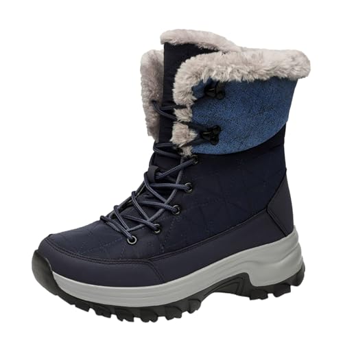 Wasserdichte Winterschuhe Damen,Winterschuhe Herren Wasserdicht-Winterstiefel Winterboot Stiefeletten Gefüttert Schuhe Winter Warm-Barfußschuhe Wanderschuhe Rutschfeste Stiefel Wasserdicht Wetterfeste von Generisch