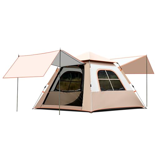 Wasserdichtes Campingzelt mit Schattenmarkise und Veranda, ideal für Campingplatz, Hinterhof und Innenbereich von Generisch