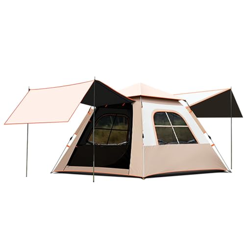 Wasserdichtes Campingzelt mit Schattenmarkise und Veranda, ideal für Campingplatz, Hinterhof und Innenbereich von Generisch