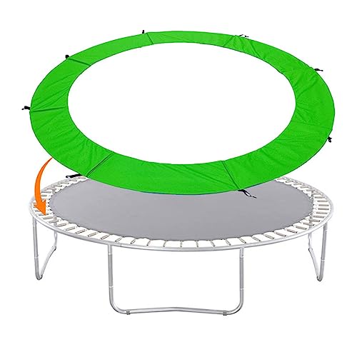 Wasserdichtes Trampolin-Feder-Sicherheitspolster, universelle Passform, 1,8 m, 2,4 m, 3 m, 3,6 m, 4,0 m, 4,3 m, 4,6 m, 4,9 m, grün, 4,8 m, ohne Stangenlöcher von Generisch