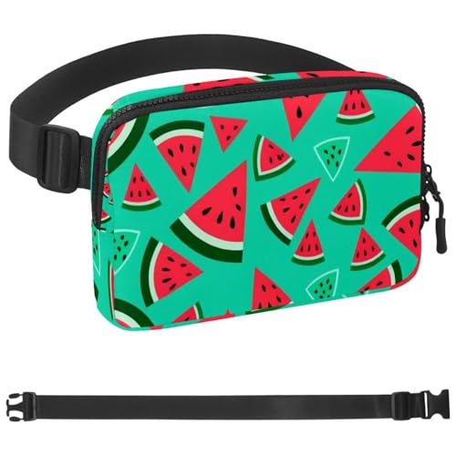 Watermelon Ice Cream-1786 Crossbody-Bauchtasche für Damen und Herren, Gürteltasche für Reisen, Freizeit, Wandern, Radfahren, mehrfarbig, 4 x 23 x 15 cm, mehrfarbig, 1.5x9.0x5.9in/4x23x15cm von Generisch