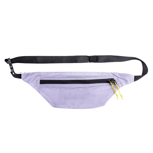 Waterproof Sports Waist Bag, Portable Travel Storage Waist Pouch, Adjustable Strap Fanny Pack, Lightweight Outdoor Running, 20D Silicone-Coated Fabric, 38x12.8cm von Generisch