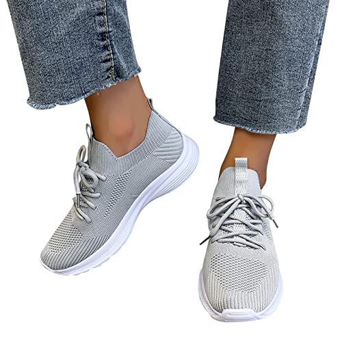 Weiche Schuhe Schuhe Damen, Sneaker Damen Mesh Slip On Sneaker Rutschfest Atmungsaktiv Leichtgewichts Laufschuhe Barfuss Schuhe Turnschuhe Sportschuhe Joggingschuhe Flach Sommerschuhe Weiche Schuhe St von Generisch