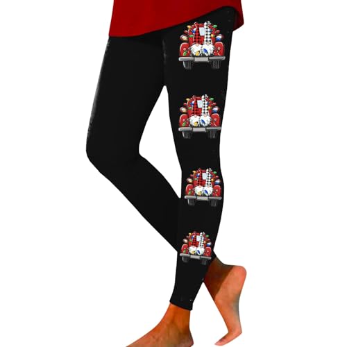 Weihnachtsleggings Mädchen Party Graffiti Strumpfhose Angenehm Muster Pants Nahtlose Weiche Sporthose Print Täglich Sportleggins Yoga Lustig Jogginghose Yogahosen Push Up Leggings von Generisch