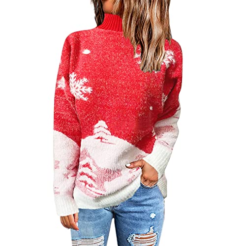 Weihnachtspullover Damen Lustig, Warehouse Deal, Pullover Oversize Damen Weihnachtspulli Tops Für Weihnachtspullover Led Weihnachts Hoodie Kleidung Sweatshirt Pulli Christmas von Generisch