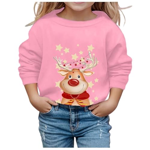 Weihnachtspullover Kinder Weihnachten Pullover Sweatshirt Mädchen Junge Ugly Christmas Sweater Kinder Lustig Weihnachtsoutfit Rundhals Weihnachtskleidung Weich Bequem Langarmshirt Weihnachtspulli von Generisch