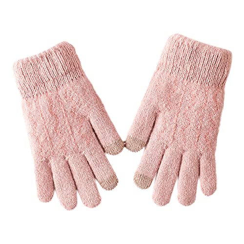 WeißE Handschuhe Halloween Damen Handschuhe Screen Gloves for Winter Thermals Plus Fahrradhandschuhe aus -Strick Handschuhe Satin Weiß Handschuhe Kinder (Red, One Size) von Generisch