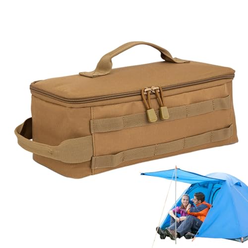 Werkzeugaufbewahrungstasche, Werkzeugtaschen-Organizer - Grillwerkzeug-Aufbewahrungstasche mit Reißverschlüssen und Griff - Organizer für Camping-Kochutensilien, Utility-Einkaufstasche, Werkzeug-Einka von Generisch