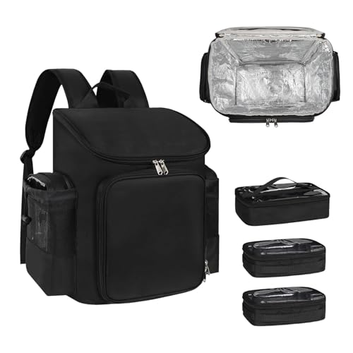 Werkzeugtasche für Friseure, Friseurtasche, professionelle Make-up-Künstlertasche, Friseur-Organizer-Tasche, großes Fassungsvermögen, Kosmetik-Make-up-Tasche für Friseure, Friseure, Schwarz , Refer to von Generisch