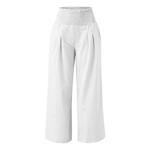 Wide Leg Hose Damen, Breite Jogginghose, Open Leg Jogger Hosen Damen Baggy Yoga Hose Pants Sporthose Große Größen Jogginghose Sommer Baumwollhose Lang Fitnesshose Sweatpants Wide Freizeithose Graue von Generisch