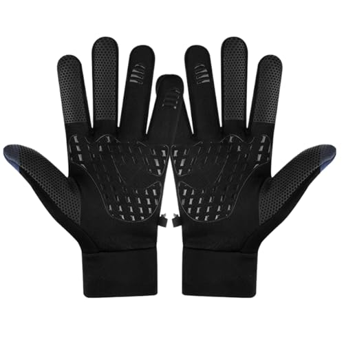 Winter-Fahrradhandschuhe, Motorrad-Reithandschuhe,Winterhandschuhe Touchscreen-Handschuhe - Warme Handschuhe für Herren, Thermohandschuhe, Touchscreen-Motorradhandschuhe mit Tasche für sportliches Mot von Generisch