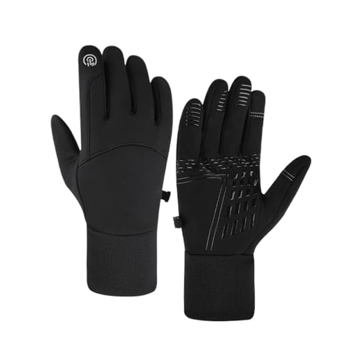 Winter-Fahrradhandschuhe – winddichte Touchscreen-warme Handschuhe, wasserdichte Winterhandschuhe, winddichte Touchscreen-warme Handschuhe, rutschfeste warme Handschuhe für den Winter von Generisch