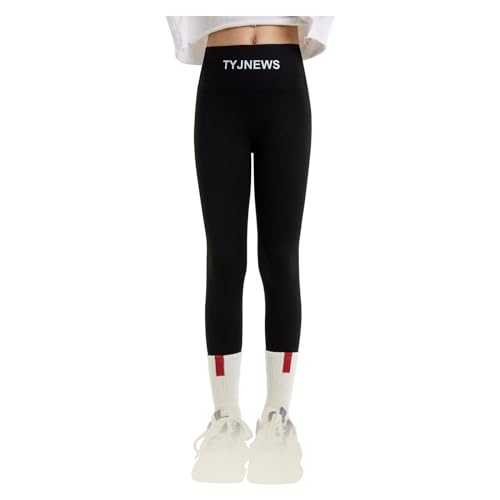 Winter Leggings Mädchen, Thermo Leggings Mädchen Schwarz Gefütterte Winter Thermoleggings mit Fleece Warme Hosen für Jungen und Mädchen Yoga Elastisch Tanzhose Lange Hautfreundlich Sportleggins Winter Leggings Mädchen, Thermo Leggings Mädchen Schwarz Gefütterte Winter Thermoleggings mit Fleece Warme Hosen für Jungen und Mädchen Yoga Elastisch Tanzhose Lange Hautfreundlich Sportleggins von Generisch