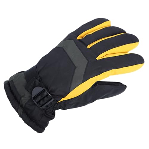 Winter Unisex Winddicht und Outdoor Bergsteigen Warm Fahrradhandschuhe Shq254 (Gelb, Einheitsgröße) von Generisch