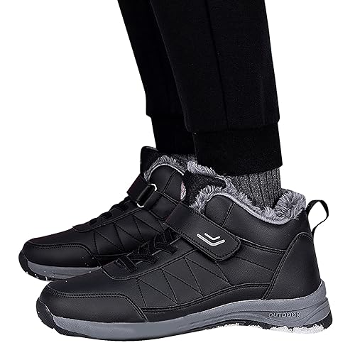 Winterboots Herren Winter Wasserdichte Trekkingschuhe Wanderschuhe Rutschfeste Warm Winterschuhe Schneestiefel Gefütterte Outdoor Sneaker Bergschuhe Für Camping Trekking Outdoorschuhe Sportschuhe von Generisch