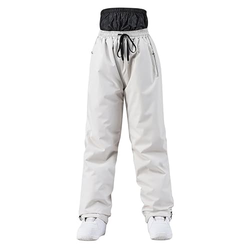 Winterhose Herren- Schneehose Snowboardhose Skilanglaufhose Thermohose Thermohose Winter Gefüttert Wathose Funktionshose Gummizug Arbeitshosen Regenhose von Generisch