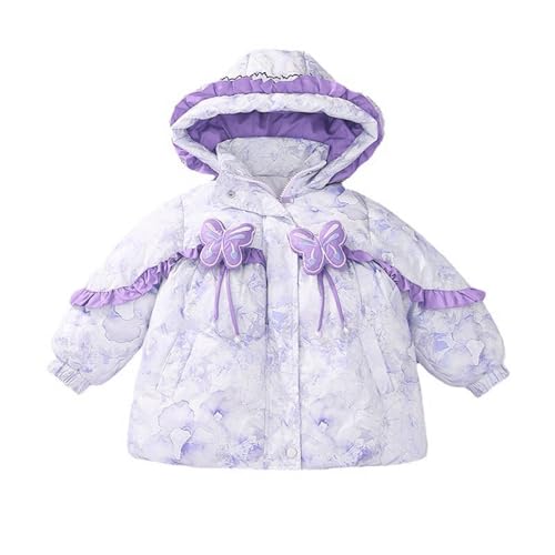 Winterjacke Kleinkind Mädchen 98 Weich mit Reißverschluss Kapuze Mantel Nettes Plüsch Kapuzenmantel Bärenohr Mädchen Fleecejacke Baby Bequem Teddyjacke Leicht Laufen Steppjacke von Generisch