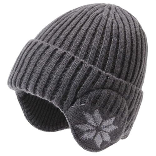 Wintermütze Wandermütze Herren, Wintermütze Herren Strickmützen Atmungsaktiv Fahrradmütze Wollmütze Flex Laufmütze Warm Beanie Mütze Bequem Sport Thermo Elastisch Haube Wandermütze von Generisch