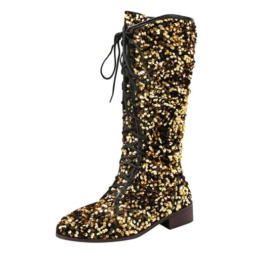 Winterstiefel Damen: Warme Weite H mit Absatz Schwarz Schnürstiefeletten Stiefeletten Winter Beige Bequem Spitz Ankle Boots Biker Boots Elegant Sexy Damenstiefel Winterstiefel von Generisch