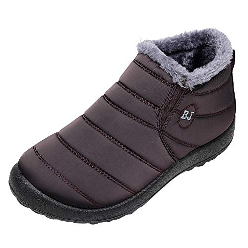 Winterstiefel Herren Leicht Turnschuhe rutschfeste Wanderschuhe Warm Gefüttert Trekkingschuhe Bequem Sportlich Laufschuhe Winter Outdoor Schuhe Mit Fußgewölbeunterstützung Sportschuhe von Generisch