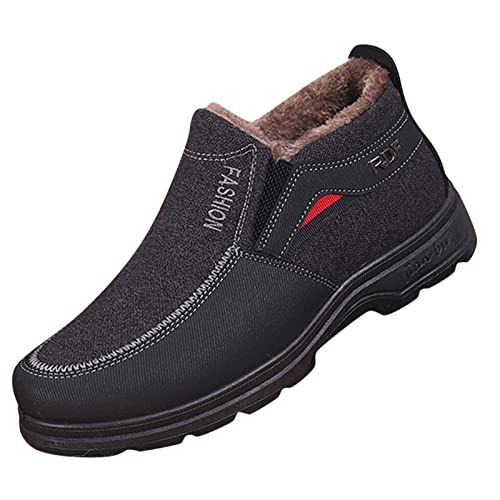 Winterstiefel Herren rutschfeste Outdoor Schuhe Bequem Trekkingschuhe Winter Warm Gefüttert Wanderschuhe Mit Fußgewölbeunterstützung Turnschuhe Sportlich Sportschuhe Leicht Laufschuhe von Generisch