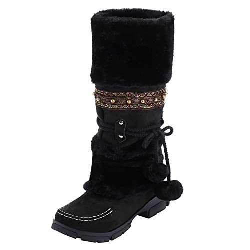 Women's Shoes Sale Winterschuhe Damen Mädchen Stiefel Winterstiefel Gefüttert Sneaker Winter Damenschuhe 2024schuhe Outdoor Schuhe 38 Für Schwarz,41 von Generisch