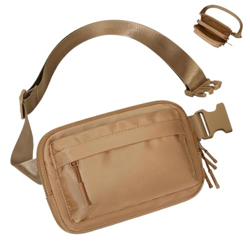 Workout-Bauchtasche | Verstellbare Sport-Hüfttasche – Laufgürteltasche für Männer und Frauen, Hüfttasche für Workout, Laufausrüstungszubehör, braun, Refer to description, Unisex von Generisch