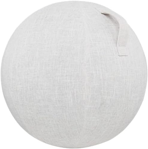 Yoga Ball Cover 55/65/75cm Gymnastikball Bezug für Fitnessball Stoffbezug für Pilates Yoga Büroball Faltbare Sitzbälle Balance Ball Abdeckung für Sitzball von Generisch