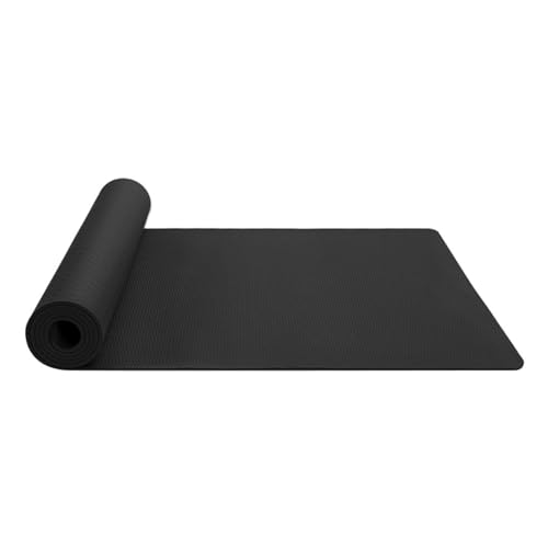 Yoga Matte 183cm x 61cm, Gymnastikmatte Rutschfest & Gepolstert, Dicke 6mm Yogamatte mit Tragegurt, Hypoallergene und Hautfreundliche, Pilates Matte Zuhause für Sport, Fitness, Workout von Generisch