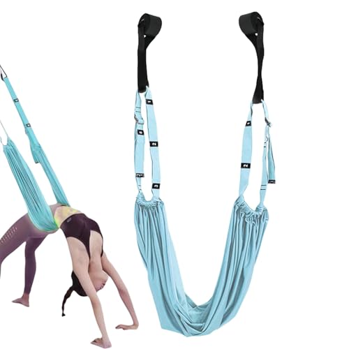 Yoga Stretching Strap, Aerial Yoga Seil Gegen Rückenschmerzen, Aerial Yogatuch,Yogatuch Zum Aufhängen,Yoga Stretching Strap, Aerial Yoga Hängematte,Yoga Gurt Stretching Band Für Taille von Generisch