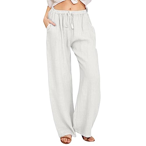 Yogahose Damen, Breite Hosen Damen, Jogginghose Damen Lang Bequeme Hose Longlegs Hosen Jogginghosen Sport Sweatpants Yoga Y2k Baggy Sporthose Jogger Pants Dünne Freizeithose Weites Bein von Generisch