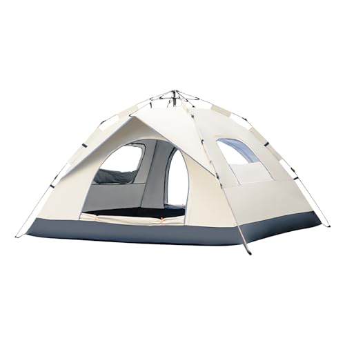 Zelt, 4-5 Personen Familien-Kuppelzelt, wasserdichtes und winddichtes tragbares Zelt, ideal für Terrassen-Camping-Aktivitäten, inklusive tragbarer Tasche von Generisch