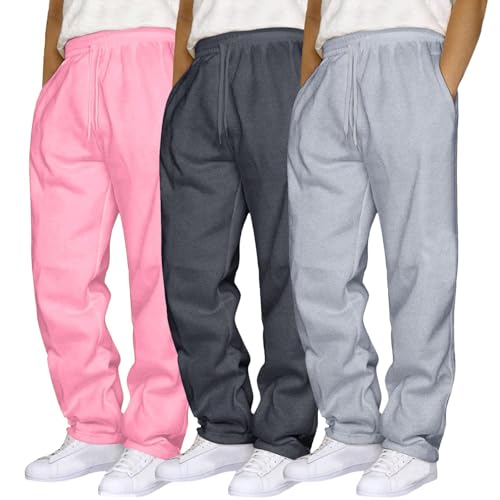 angebote des tages heute herren, 2PC Jogginghose Herren Baumwolle Sweathose Lange Sport Hose Winter Warme Jogger Trainingshose Relaxing Hose Elastische Taille Sweathose Activewear für Männer von Generisch