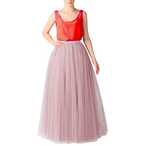 ballerina kostüm damen, Tutu Rock Damen Kurz Rockabilly Petticoat - Tüllrock Klassisch Elastisch Tüll Rot 80er Tütü Dirndl Karneval Kostüm Faschingskostüme Party Zubehör Retro Rockabily Klied Tanzklei von Generisch